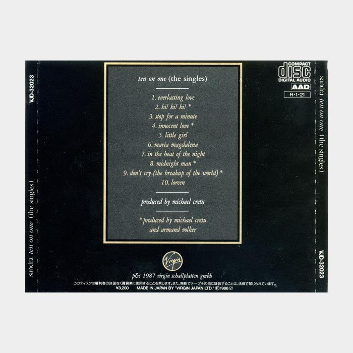 CD Sandra - Ten On One (The Singles)