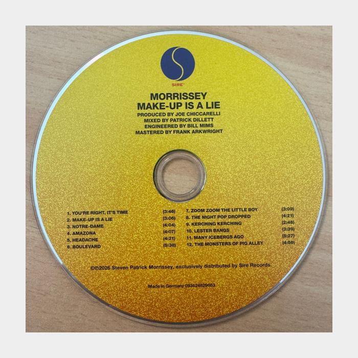 CD Morrissey - Make Up Is A Lie