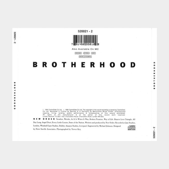 CD New Order - Brotherhood