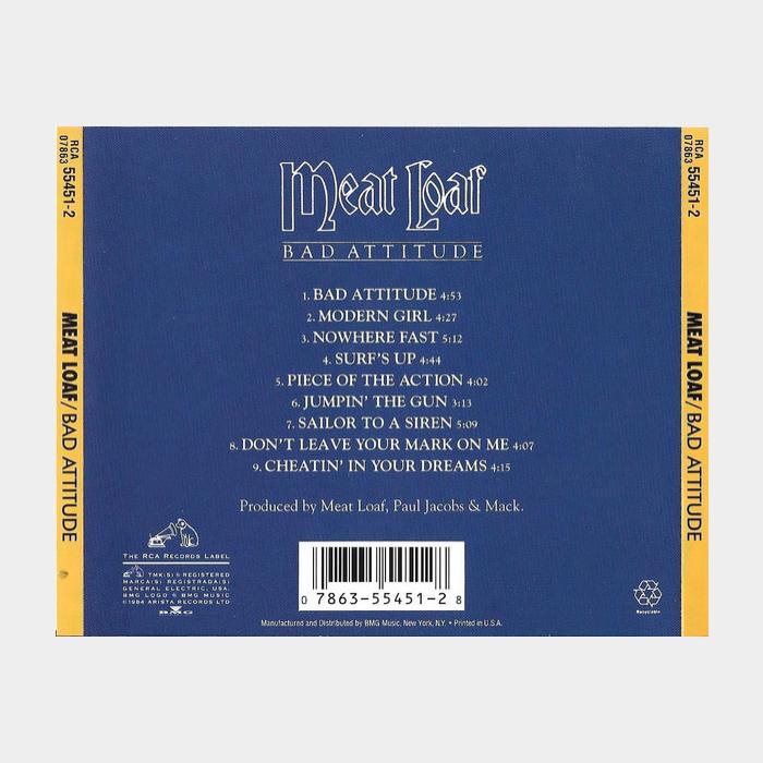 CD Meat Loaf - Bad Attitude